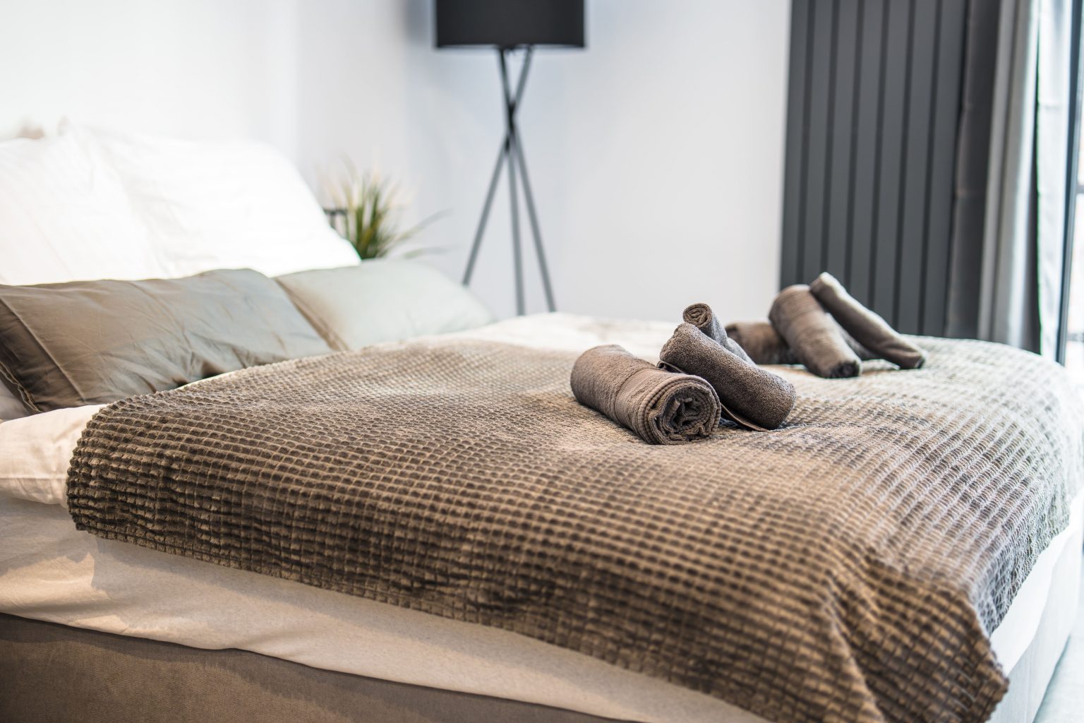 Sicht zum Bett