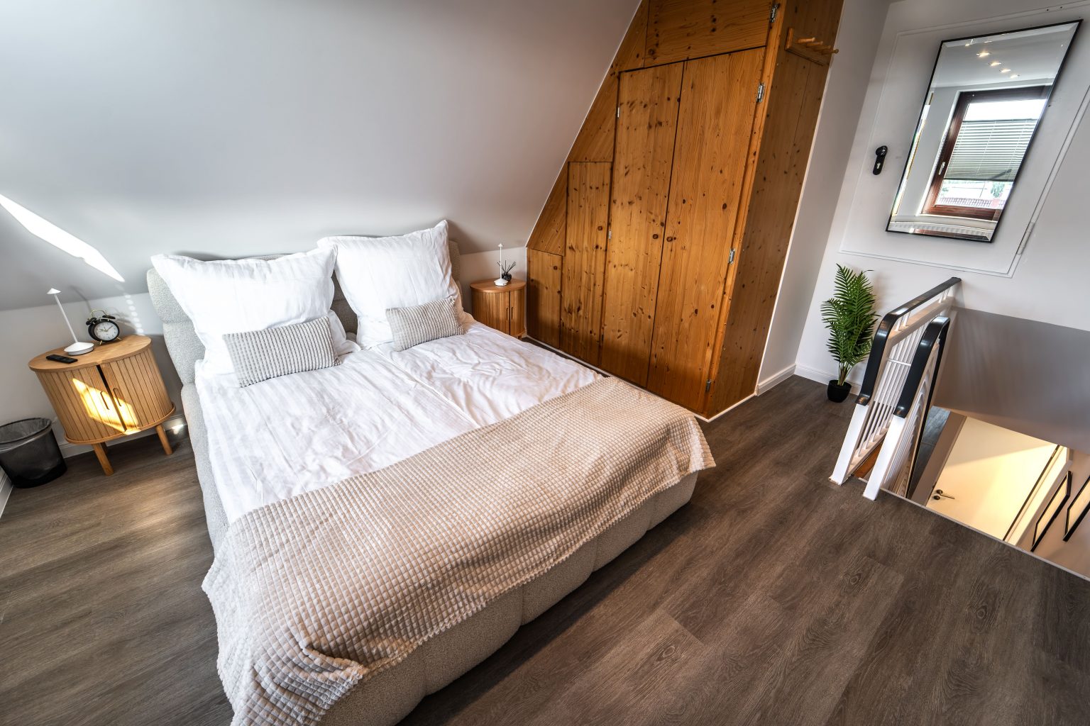 Schlafzimmer mit beruhigender Atmosphäre